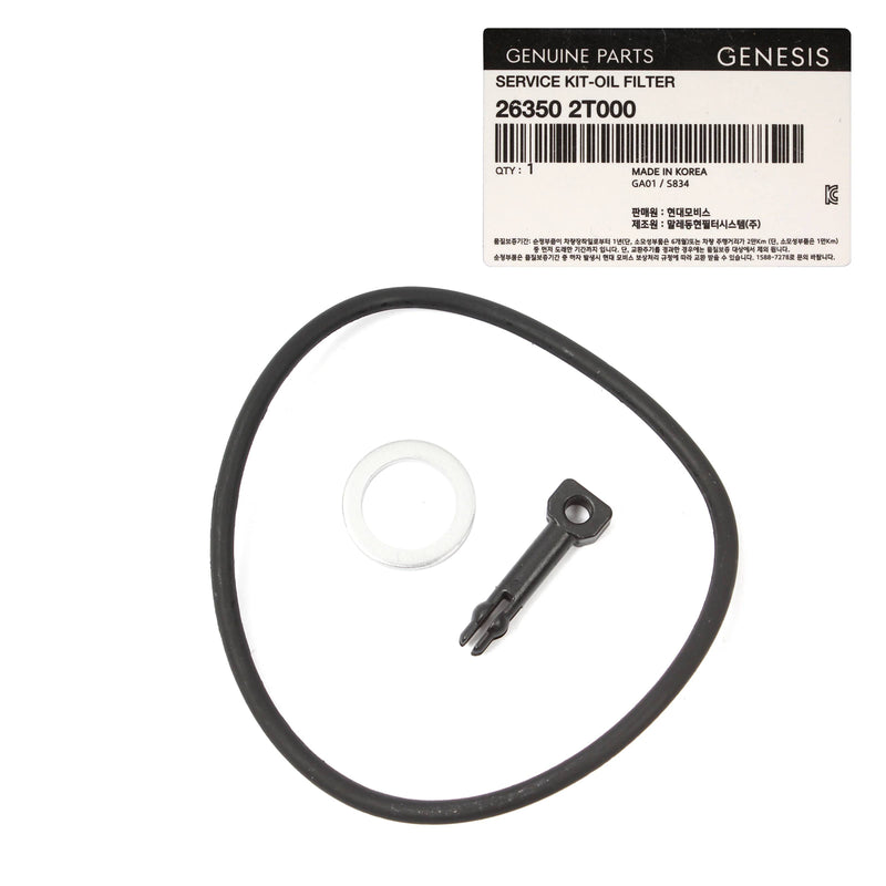 Oil Filter Kit For 2021-2024 G80 GV70 GV80 Stinger 2.5L 263502T000 [2-Pack]