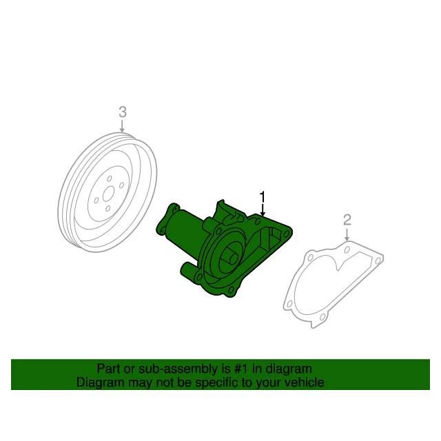 GENUINE WATER PUMP ASSEMBLY FOR 2001-2011 ACCENT 2006-2011 RIO 2510026902