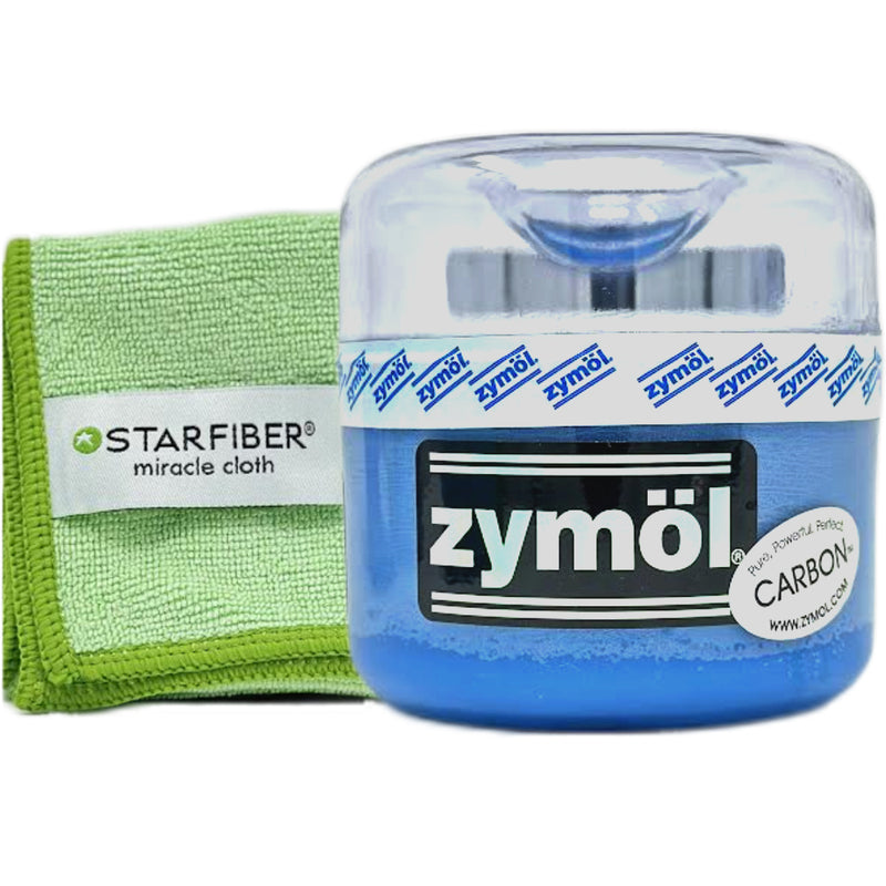 Zymol Carbon Wax with Zymol Wax Applicator 8 oz with Microfiber Cloth