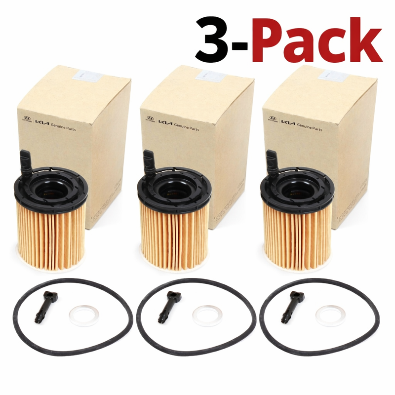 Oil Filters for 2020-2025 Hyundai Kia 1.6L Various Models 26350-2M000 [3 Pack]