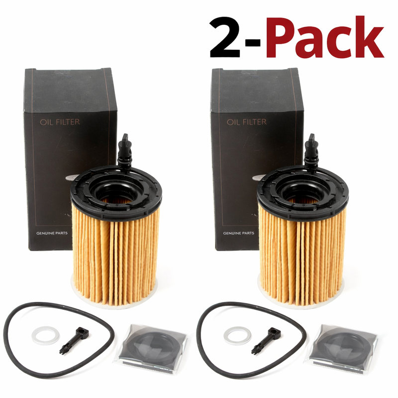 Oil Filter Kit For 2021-2024 G80 GV70 GV80 Stinger 2.5L 263502T000 [2-Pack]