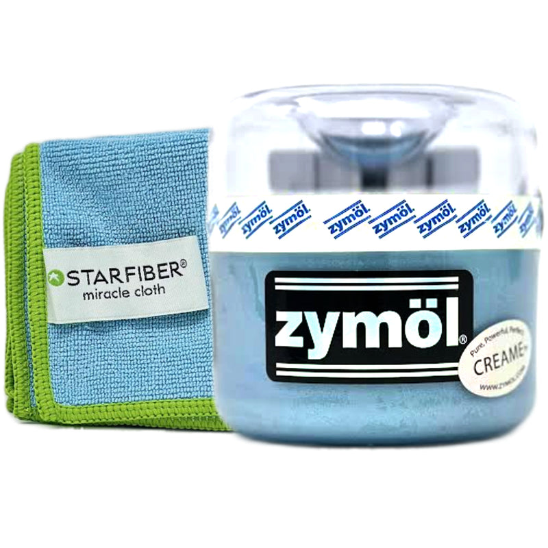 Zymol Creame Wax 8 oz with Free Zymol Applicator and Microfiber Cloth
