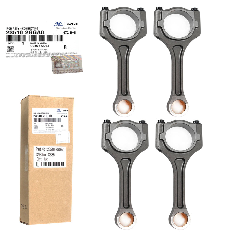 CONNECTING ROD FOR 14 21 TUCSON SANTA FE SPORTAGE OPTIMA 23510-2GGA0 [4-pack]
