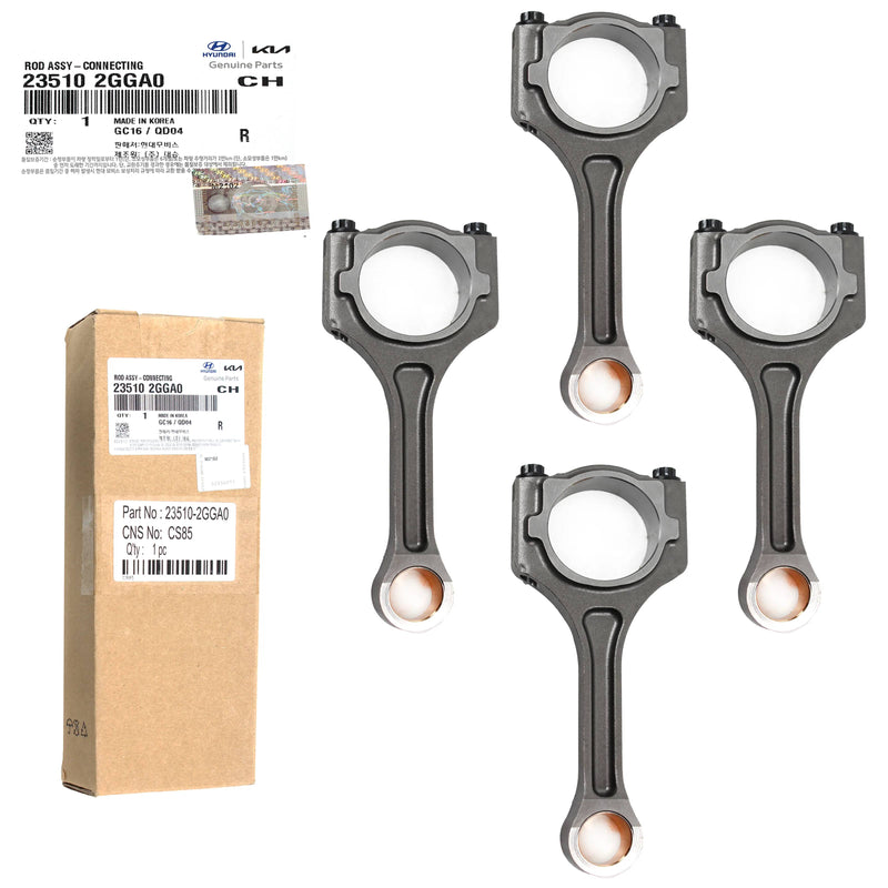 CONNECTING ROD FOR 14 21 TUCSON SANTA FE SPORTAGE OPTIMA 23510-2GGA0 [4-pack]