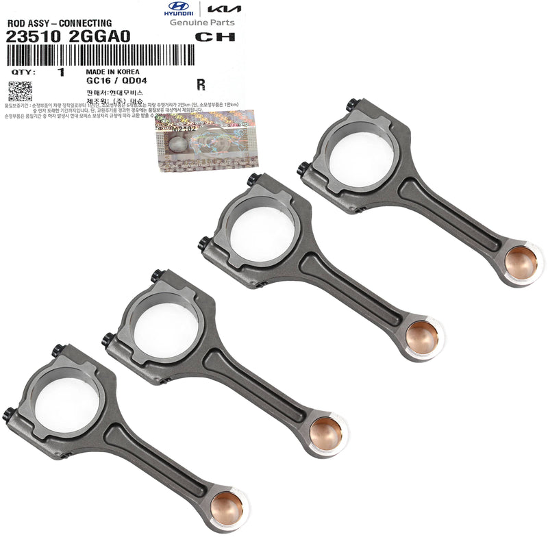 CONNECTING ROD FOR 14 21 TUCSON SANTA FE SPORTAGE OPTIMA 23510-2GGA0 [4-pack]