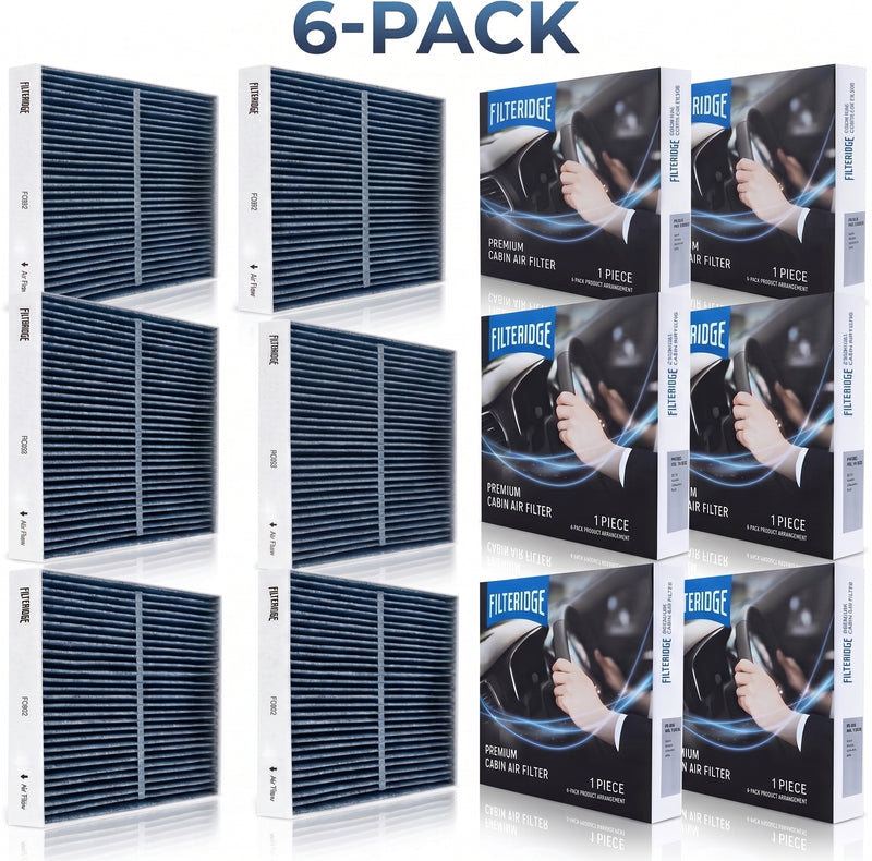 6-Pack Cabin Air Filter CF10134 Compatible With Select ACURA, HONDA