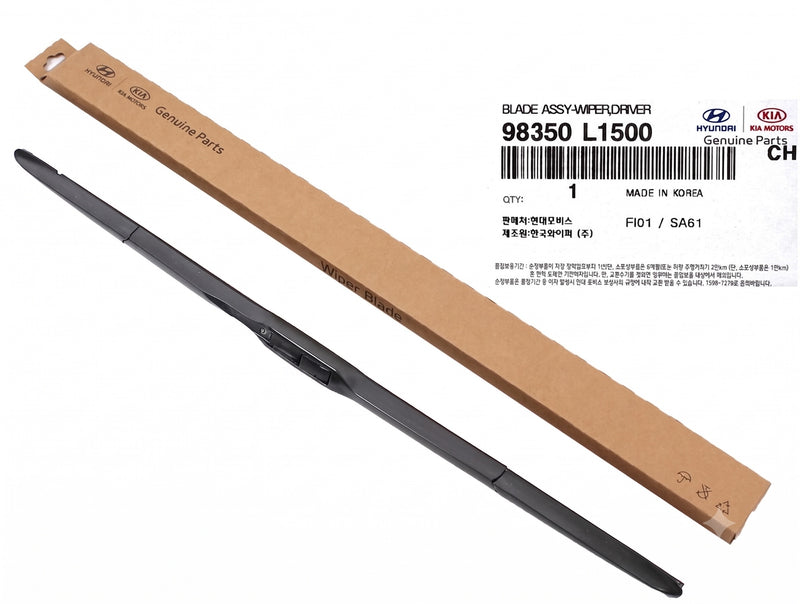 Genuine Wiper Blade Driver LH for 23-25 Palisade Sonata 14-18 Forte 98350-L1500