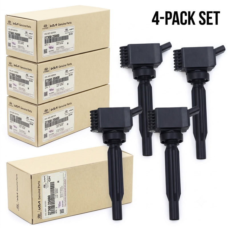 GENUINE COIL ASSEMBLY IGNITION 4-PACK FOR HYUNDAI KIA 2020-2022 OEM 273002S000