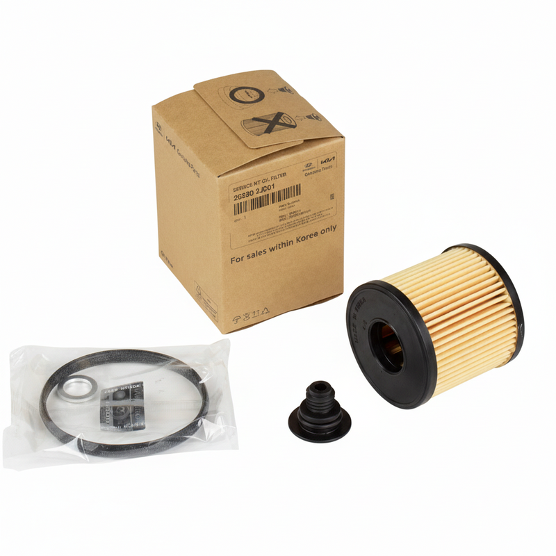 Oil Filter Kit for 2024 Hyundai Elantra Kona Sonata 2.0L 263502J001 GENUINE