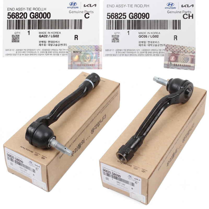 Outer Tie Rod End RH & LH Palisade Sonata Cadenza Optima 56825G8090 + 56820G8000