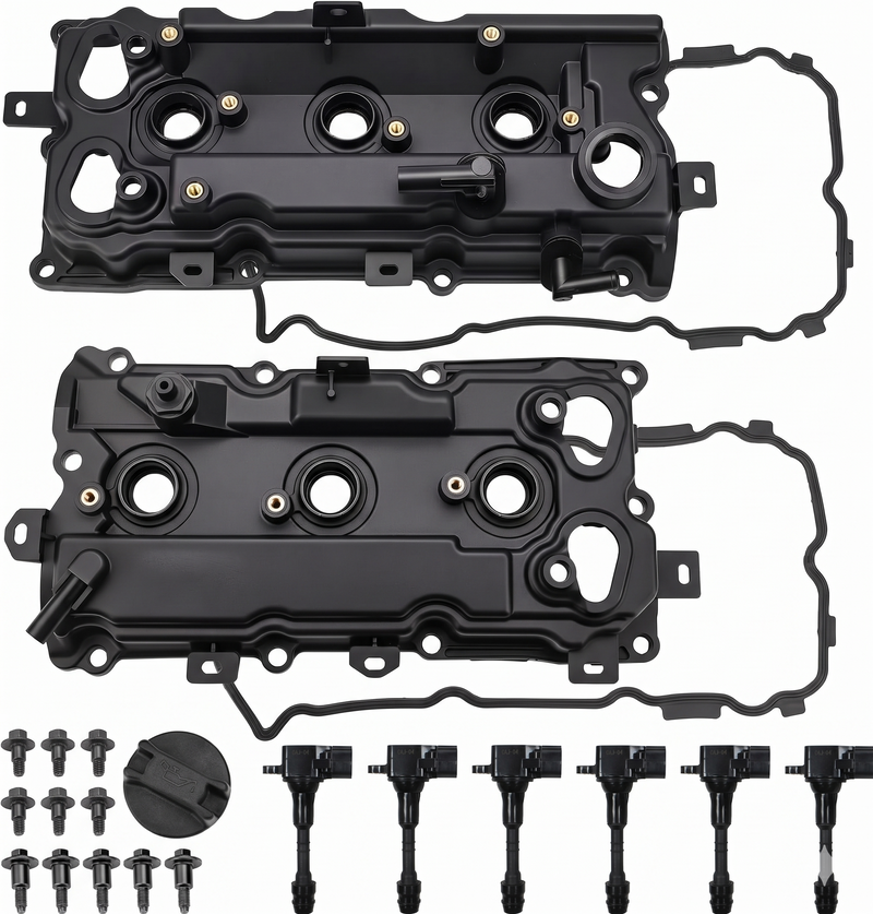 Valve Covers w/Ignition Coils for 09-17 NISSAN Altima Maxima Murano Pathfinder