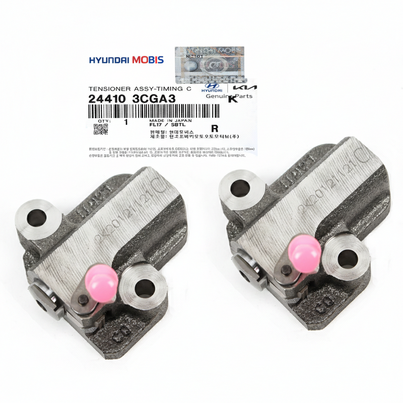 Genuine 2Pcs Timing Chain Tensioner 24410-3CGA3 For 2012-22Hyundai Kia 3.3L 3.8