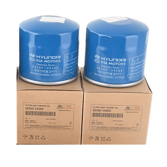 GENUINE Engine Oil Filter & Washer for Hyundai Kia OEM 2630035505 2-Pack