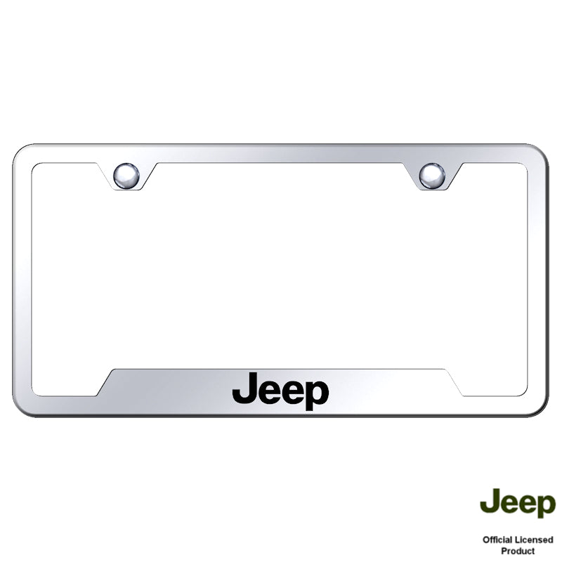 Au-Tomotive Gold Laser Etched Mirrored for Jeep Cut-Out Frame
