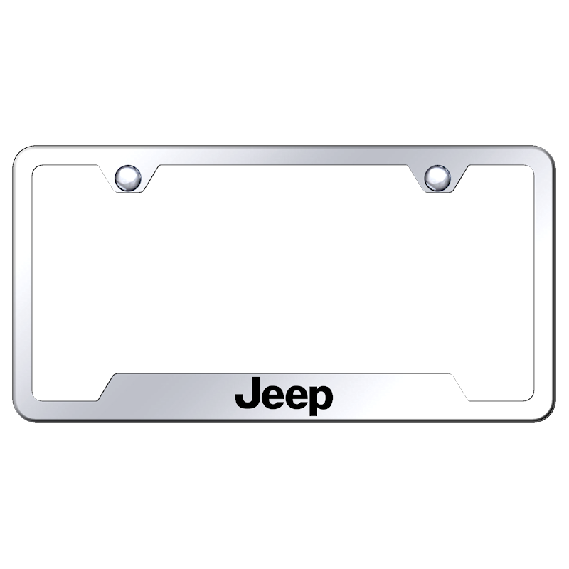 Au-Tomotive Gold Laser Etched Mirrored for Jeep Cut-Out Frame