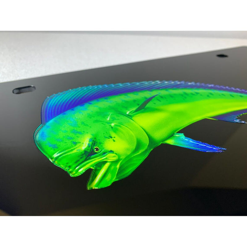 Mahi-Mahi License Plate Lazer-Tag made by Eurosport Daytona