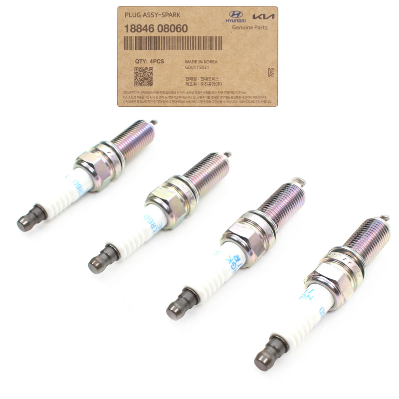 Iridium Spark Plugs for 13-20 Elantra Kona Sonata Tucson Veloster 1.6L Turbo 4pc