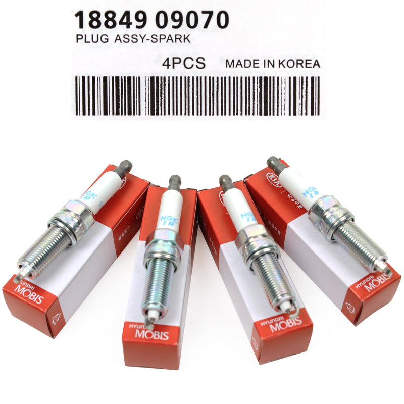 Spark Plugs 4PCS for 16-20 Hyundai Sonata Kia Optima HYBRID 1884909070 GENUINE