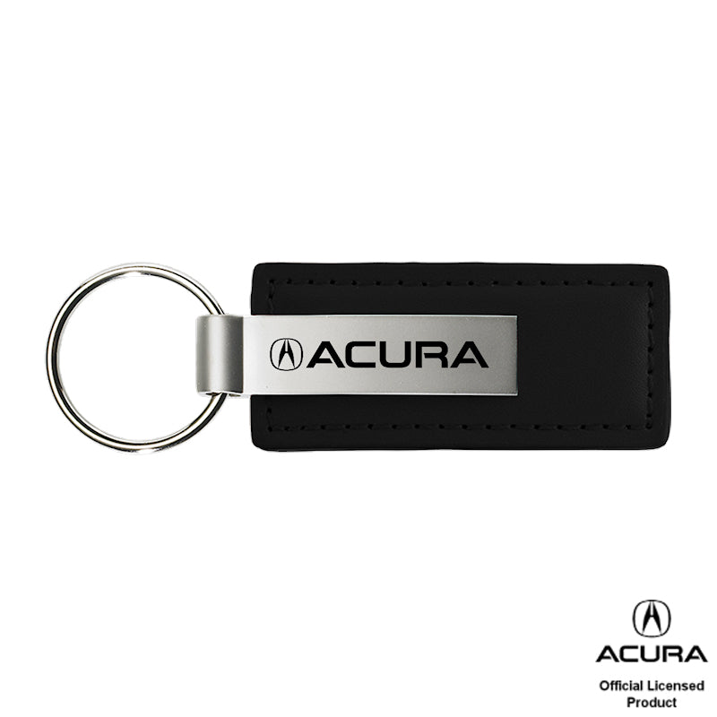 Au-Tomotive Gold fits Acura Black Leather Key Chain