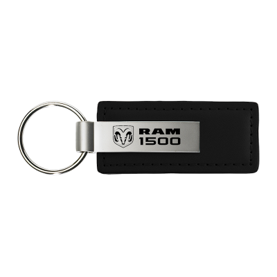 Au-Tomotive Gold, INC. Dodge RAM 1500 Black Leather Key Chain