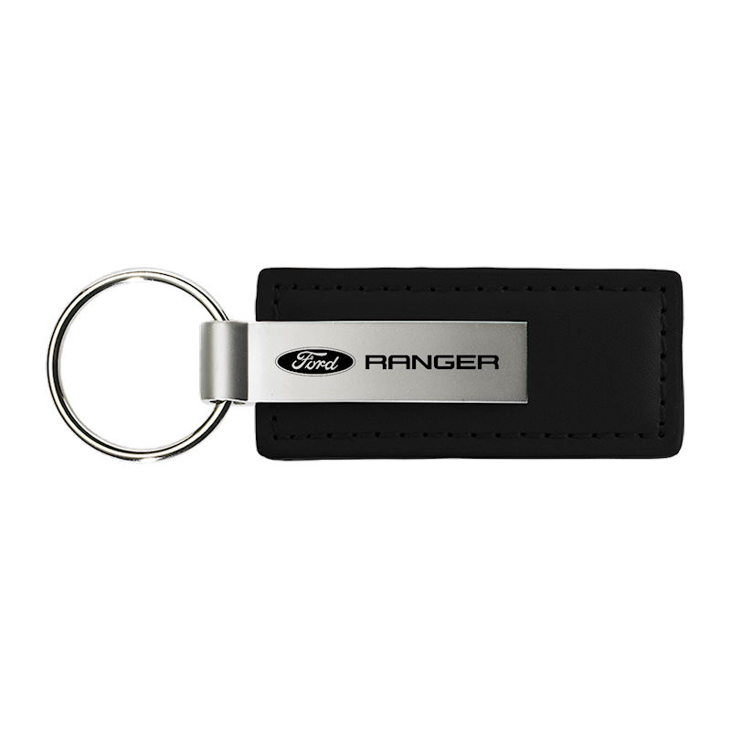 Au-Tomotive Gold, INC. Ford Ranger Black Leather Key, Keychain
