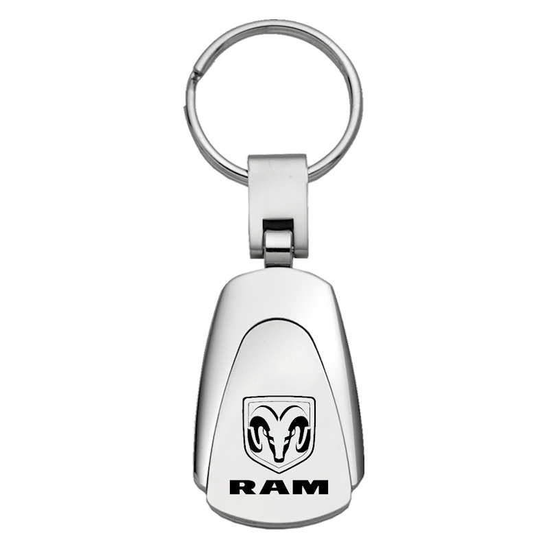 Au-tomotive Gold, Inc. Tear Drop Key Chain for Dodge Ram (Chrome)