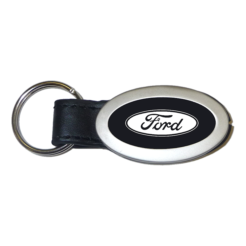 Au-Tomotive Gold, INC. Ford Oval Style Metal Key Chain Key Fob