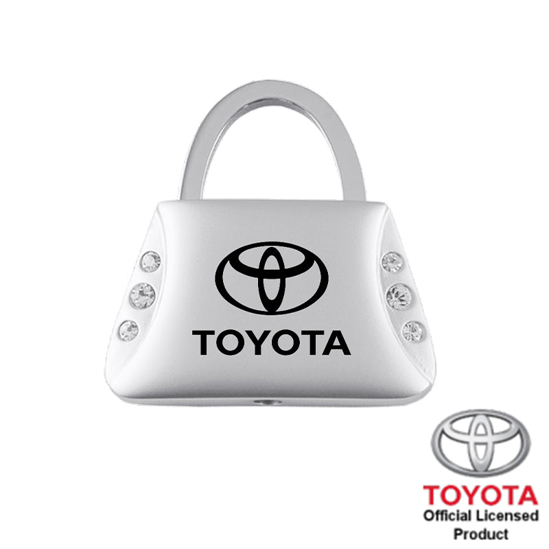 Au-Tomotive Gold, INC Clear Crystals Purse Shape Key Chain