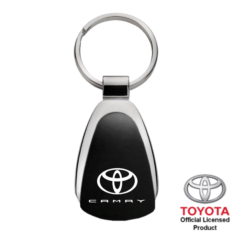 Camry Black Teardrop Key Fob Keychain