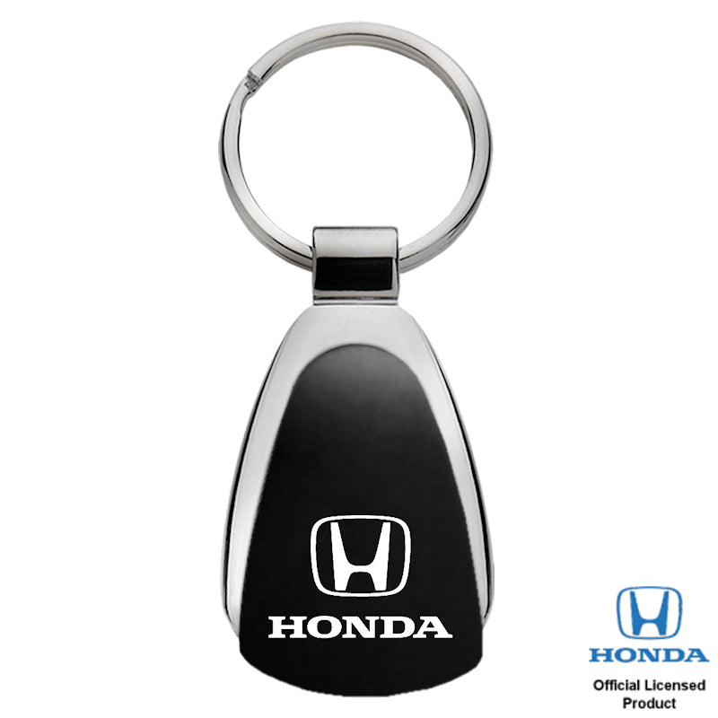 Au-Tomotive Gold Honda Black Teardrop Key Chain