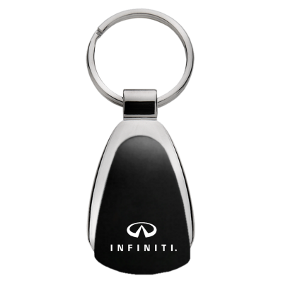 Au-Tomotive Gold Infiniti Teardrop Keychain -Black