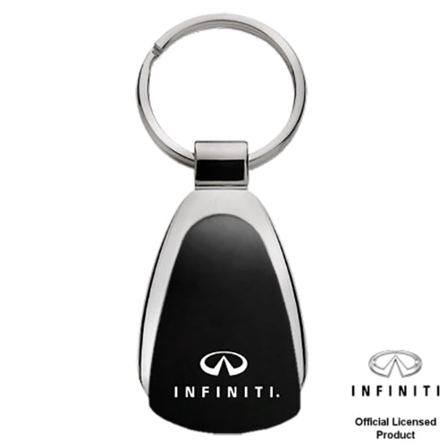 Au-Tomotive Gold Infiniti Teardrop Keychain -Black