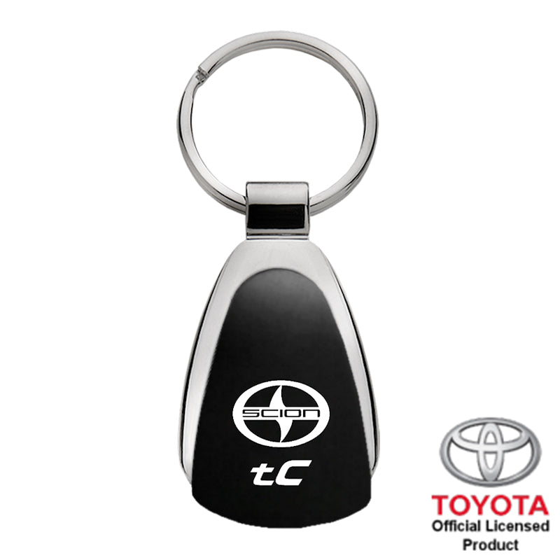 Scion TC Black Teardrop Key Fob Keychain