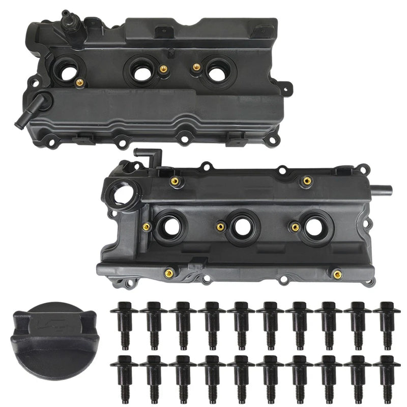 For 02-09 I35 Altima Maxima Murano Quest 3.5L Valve Cover & Gaskets Cap LH & RH