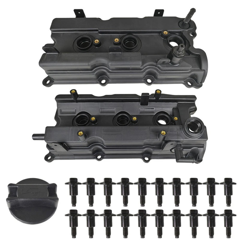For 02-09 I35 Altima Maxima Murano Quest 3.5L Valve Cover & Gaskets Cap LH & RH