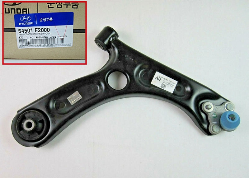 GENUINE CONTROL ARM FRONT RIGHT PASSENGER for ELANTRA SEDAN 2017-18 54501F2000