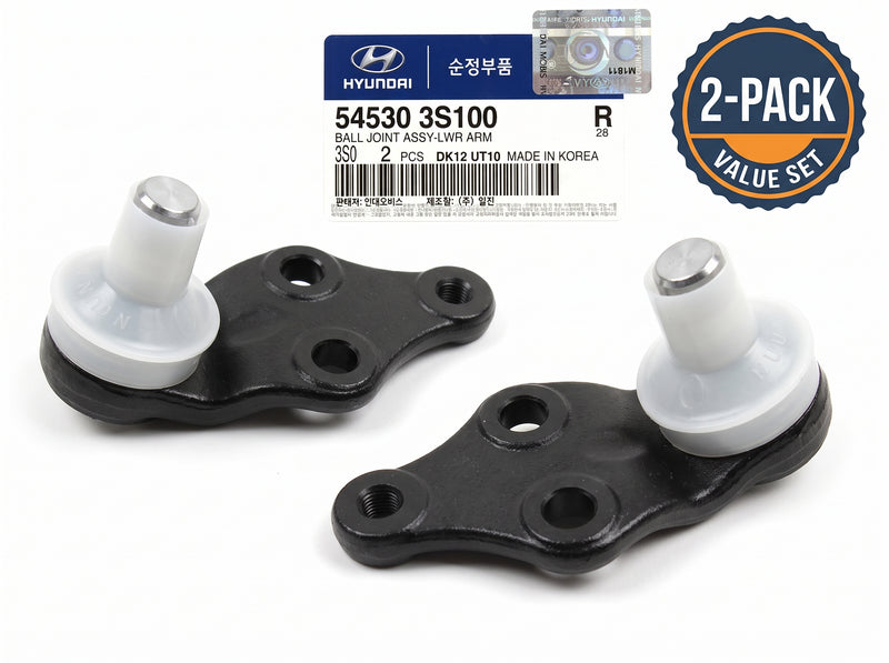 Ball Joint FRONT Lower for 11-18 Azera Santa Fe Sonata Optima 545303S100 2-Pack
