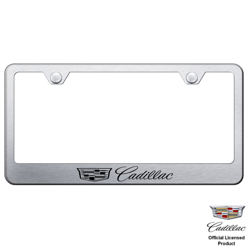Au-Tomotive Gold Cadillac (New Logo) Laser Etched Frame-Brushed