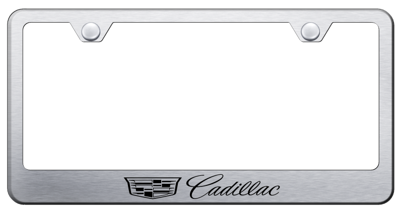 Au-Tomotive Gold Cadillac (New Logo) Laser Etched Frame-Brushed