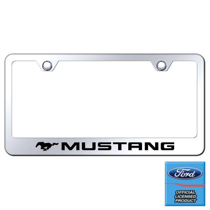 Au-Tomotive Gold Mustang Laser Etched Frame – Mirrored