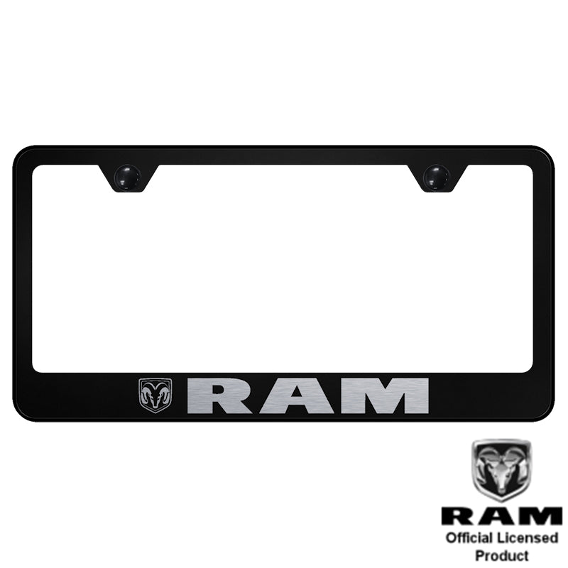 Au-Tomotive Gold Ram Laser Etched Frame – Black