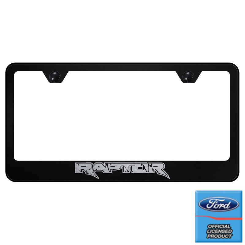 Au-Tomotive Gold Ford Raptor Laser Etched Frame-Black