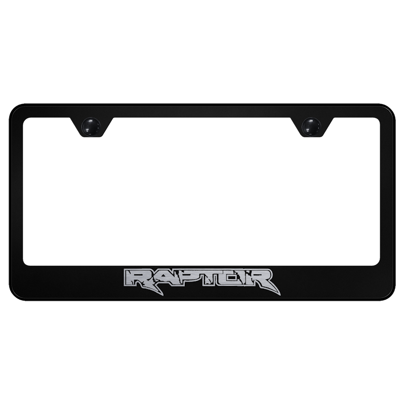 Au-Tomotive Gold Ford Raptor Laser Etched Frame-Black