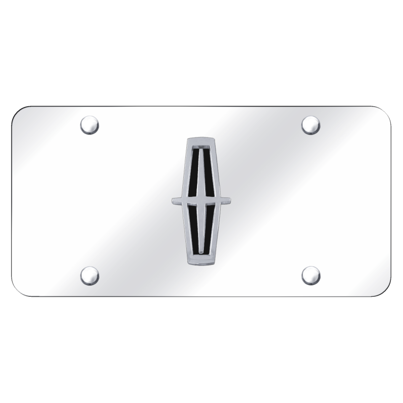 Au-Tomotive Gold Lincoln Chrome/Black Logo on Chrome Plate
