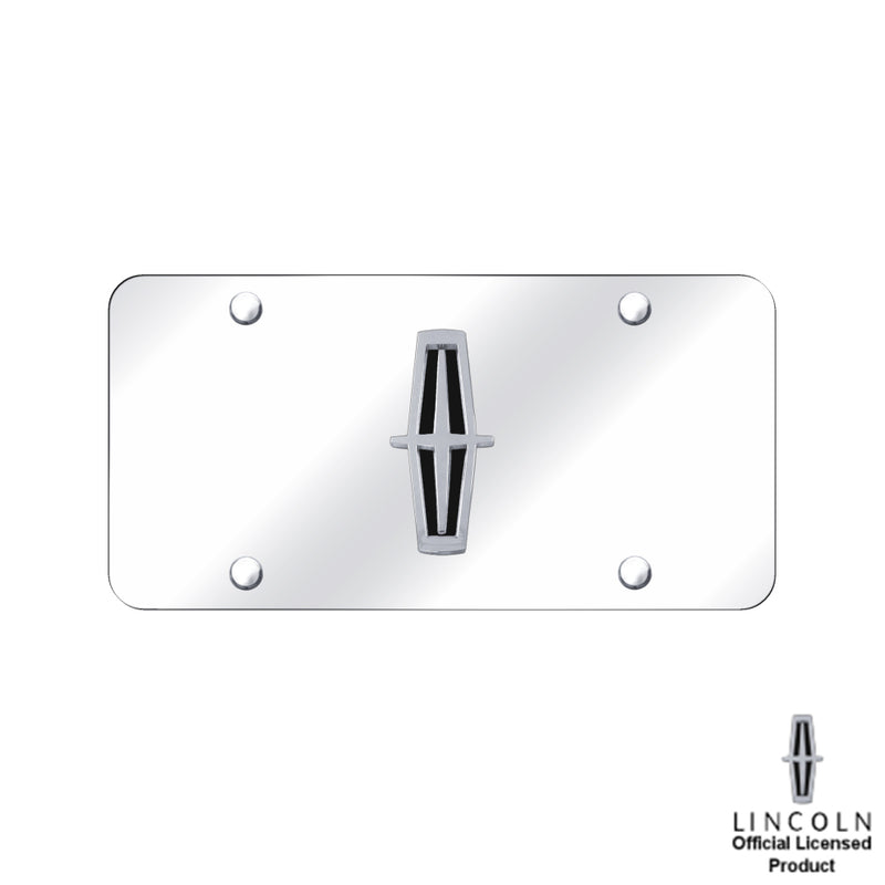 Au-Tomotive Gold Lincoln Chrome/Black Logo on Chrome Plate