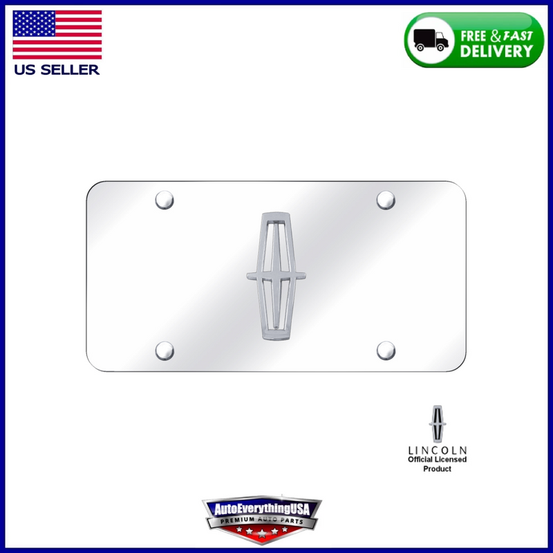 Au-Tomotive Gold Lincoln Chrome/No Fill Logo on Chrome Plate