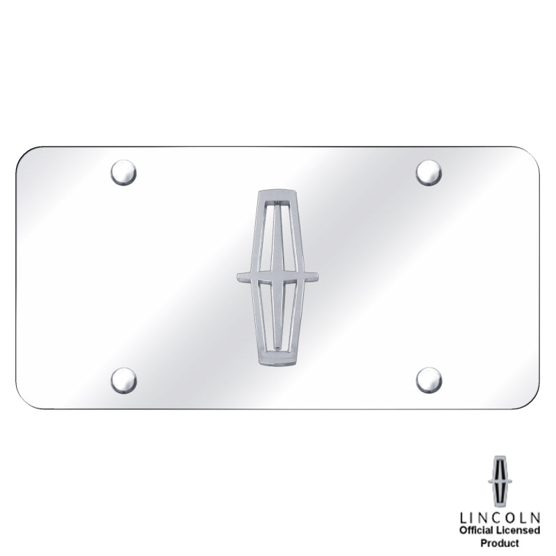Au-Tomotive Gold Lincoln Chrome/No Fill Logo on Chrome Plate