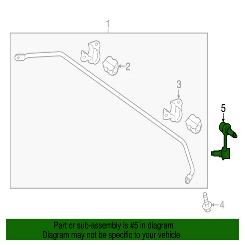 OEM Rear Stabilizer Link DRIVER LH for 2016-2020 Cadenza Optima 55530C1100