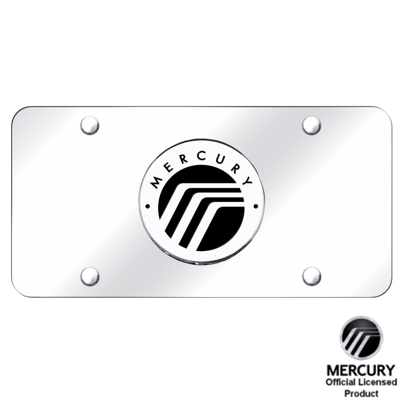 Au-Tomotive Gold Mercury Logo Chrome on Chrome Plate