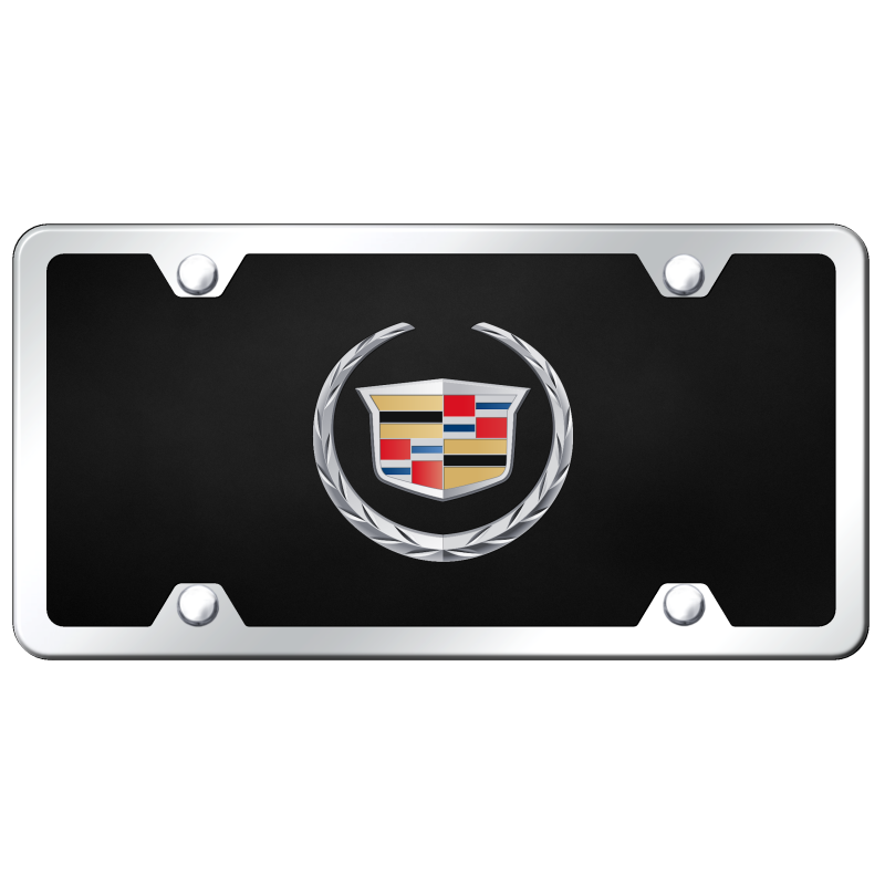 Au-Tomotive Gold Cadillac (New) Chrome on Black Acrylic Kit